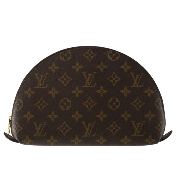 LOUIS VUITTON Monogram Trousse Demi Ronde Cosmetic Pouch M47520 LV Auth 49355 - Picture 13 of 16